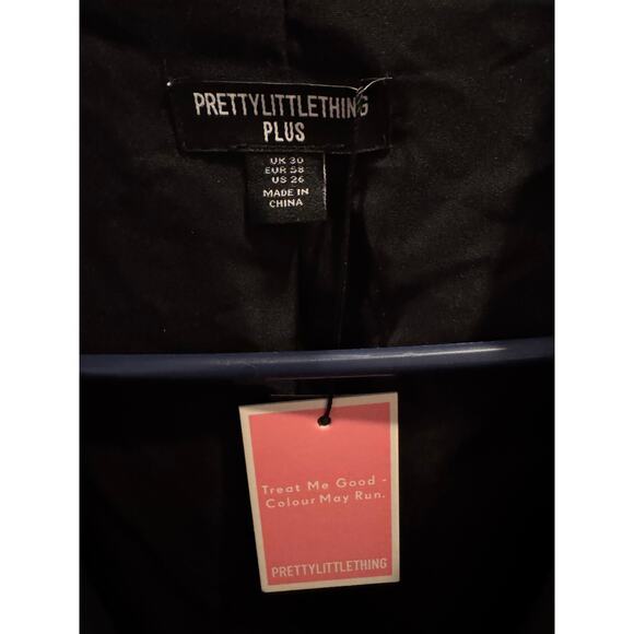 Pretty Little Thing Black Constructed Corset Waist Blazer Dress PLUS SIZE 26 NWT - Picture 9 of 10
